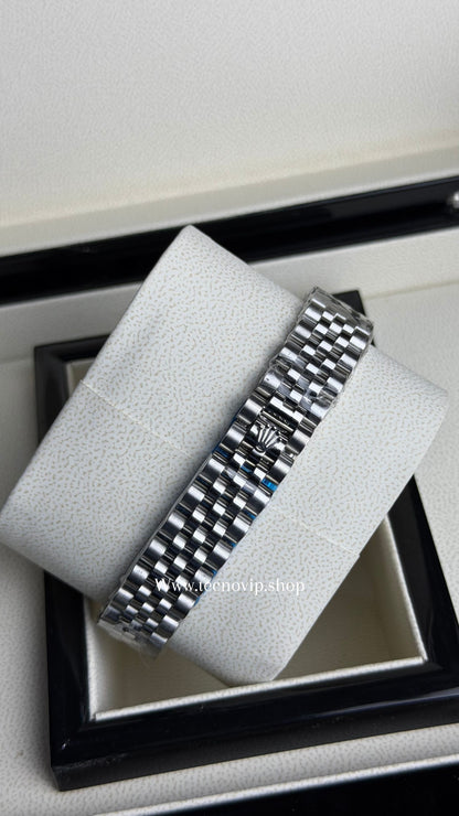 ROLEX PRESIDENCIAL SILVER AND BLACK  (MUJER)