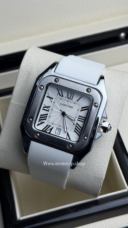 CARTIER SANTOS 100 WHITE