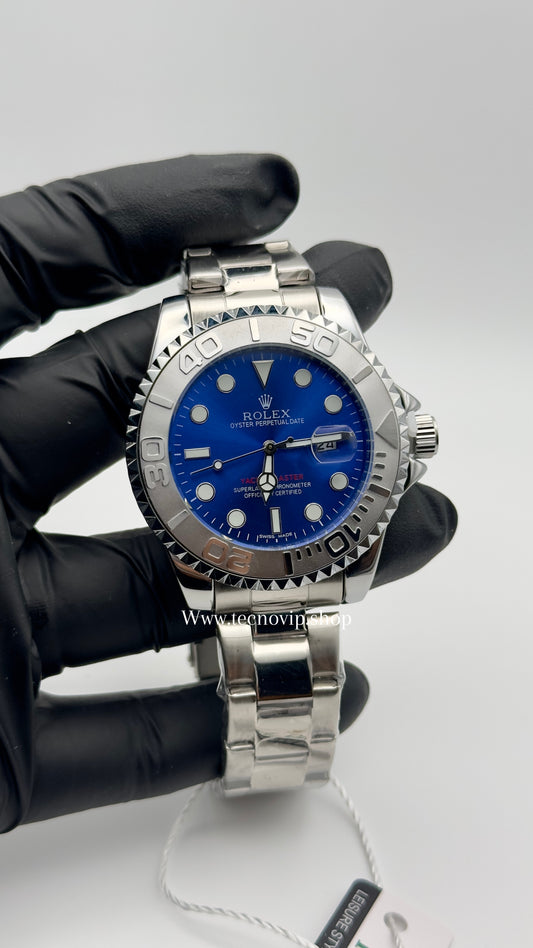 ROLEX YACH-MASTER SILVER AND BLUE SEMIAUTOMÁTICO