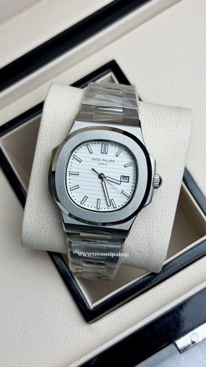 PATEK PHILLIPE SILVER AND WHITE  AAA+ (OPCIÓN A FULL SET)