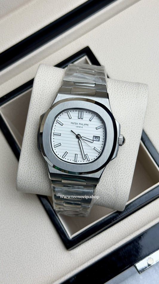PATEK PHILLIPE SILVER AND WHITE  AAA+ (OPCIÓN A FULL SET)