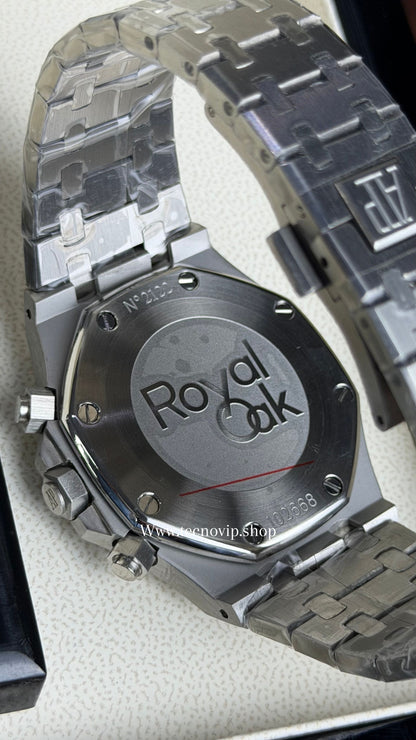 AUDHERMARS PIGUET CRONOGRAF SILVER AND BEIGI AAA+ (OPCIÓN A FULL SET)