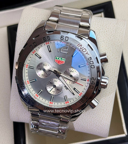 TAG Heuer Formula 1 Chronograph Indy 500 Silver and Silver