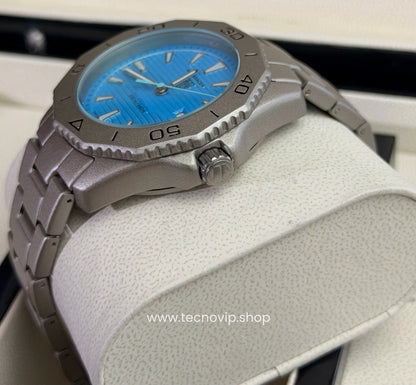 TAG Heuer Aquaracer Professional 200 Solargraph Titanium Tiffany Semiautomático