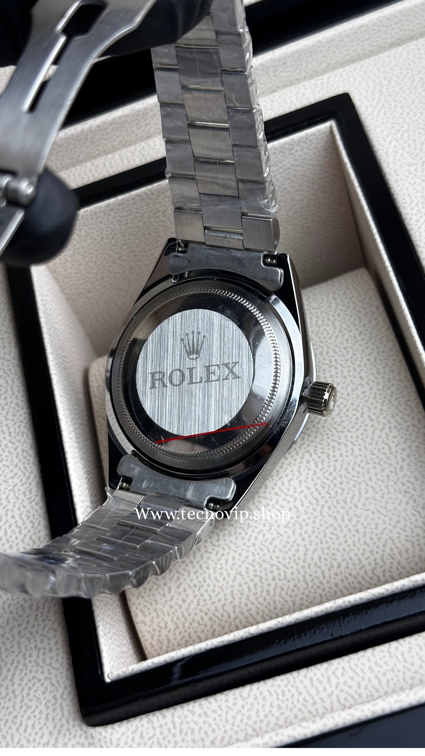 ROLEX DAY DATE SILVER AND WHITE