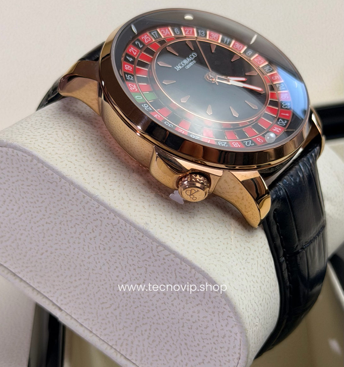 Jacobs and Co Rulete Black and Rose Gold