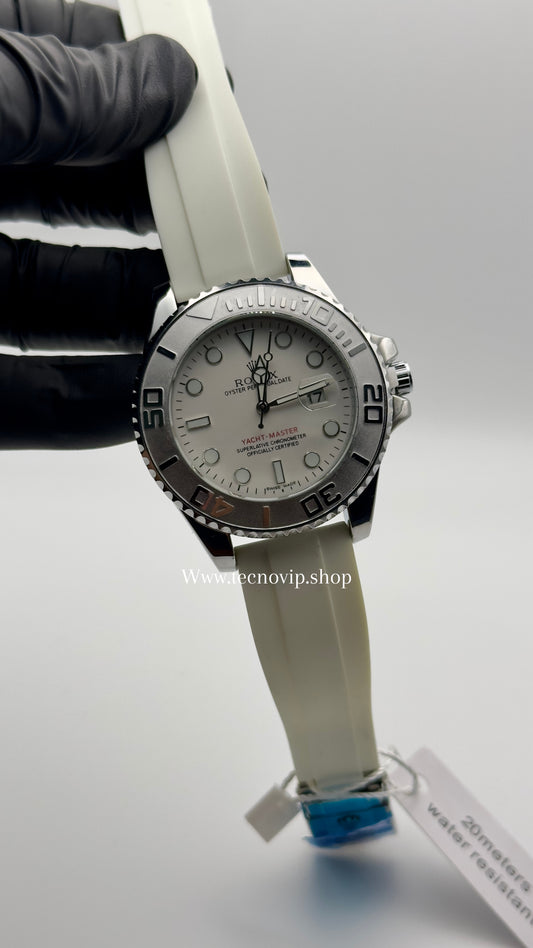 ROLEX YACHT-MASTER OYSTERFLEX WHITE WHITE WHITE SEMIAUTOMÁTICO