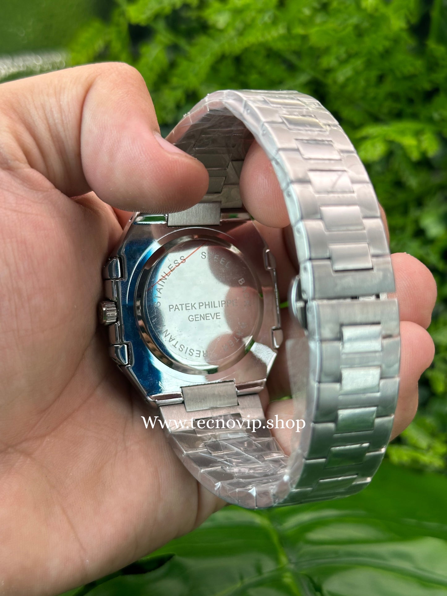 PATEK PHILIPPE CUBITUS SILVER AND GREEN SEMIAUTOMÁTICO