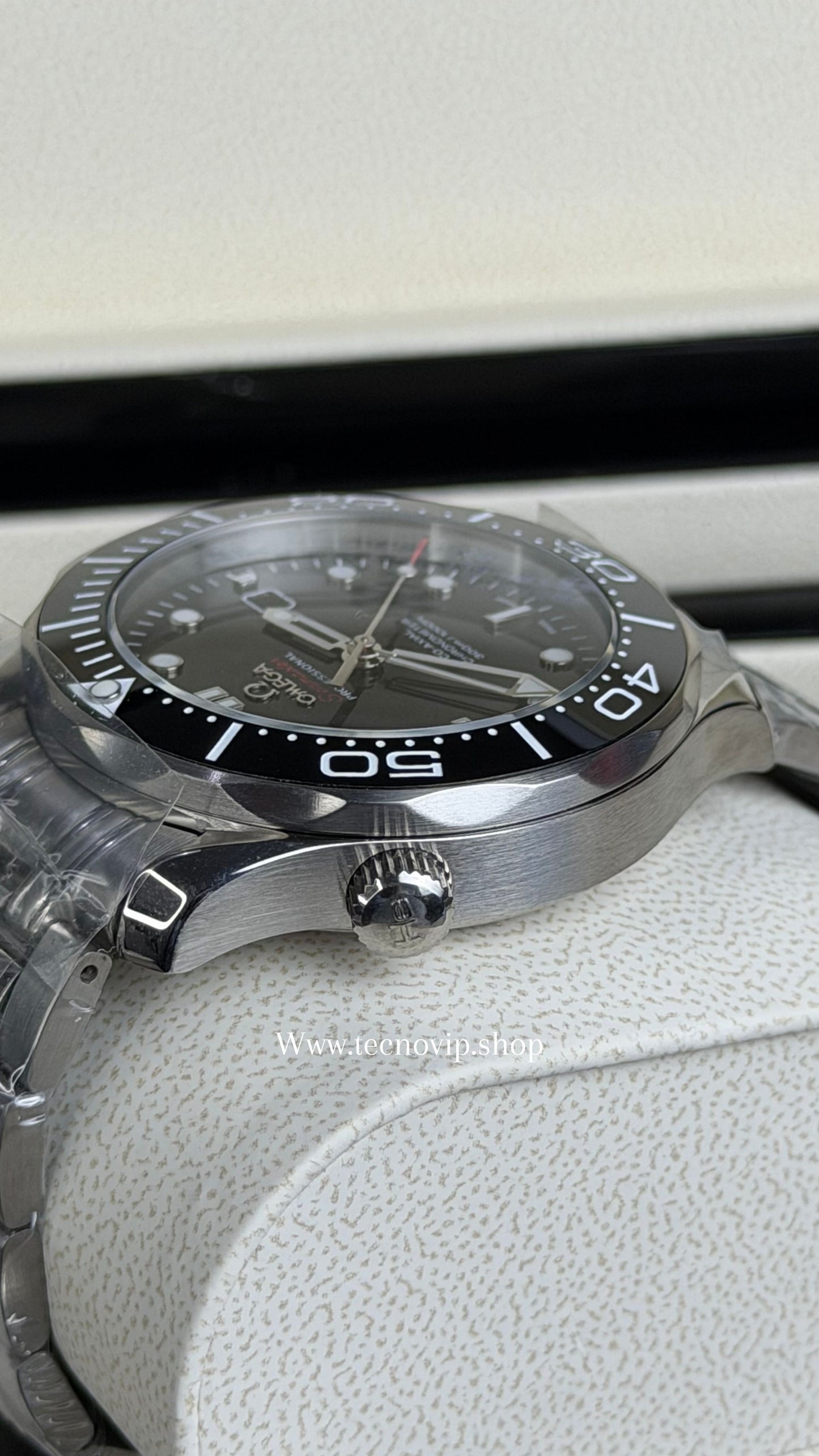 OMEGA SEASMASTER SILVER AND BLACK AAA+ (OPCIÓN A FULL SET)