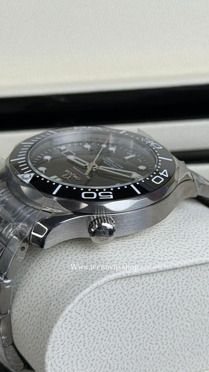 OMEGA SEASMASTER SILVER AND BLACK AAA+ (OPCIÓN A FULL SET)