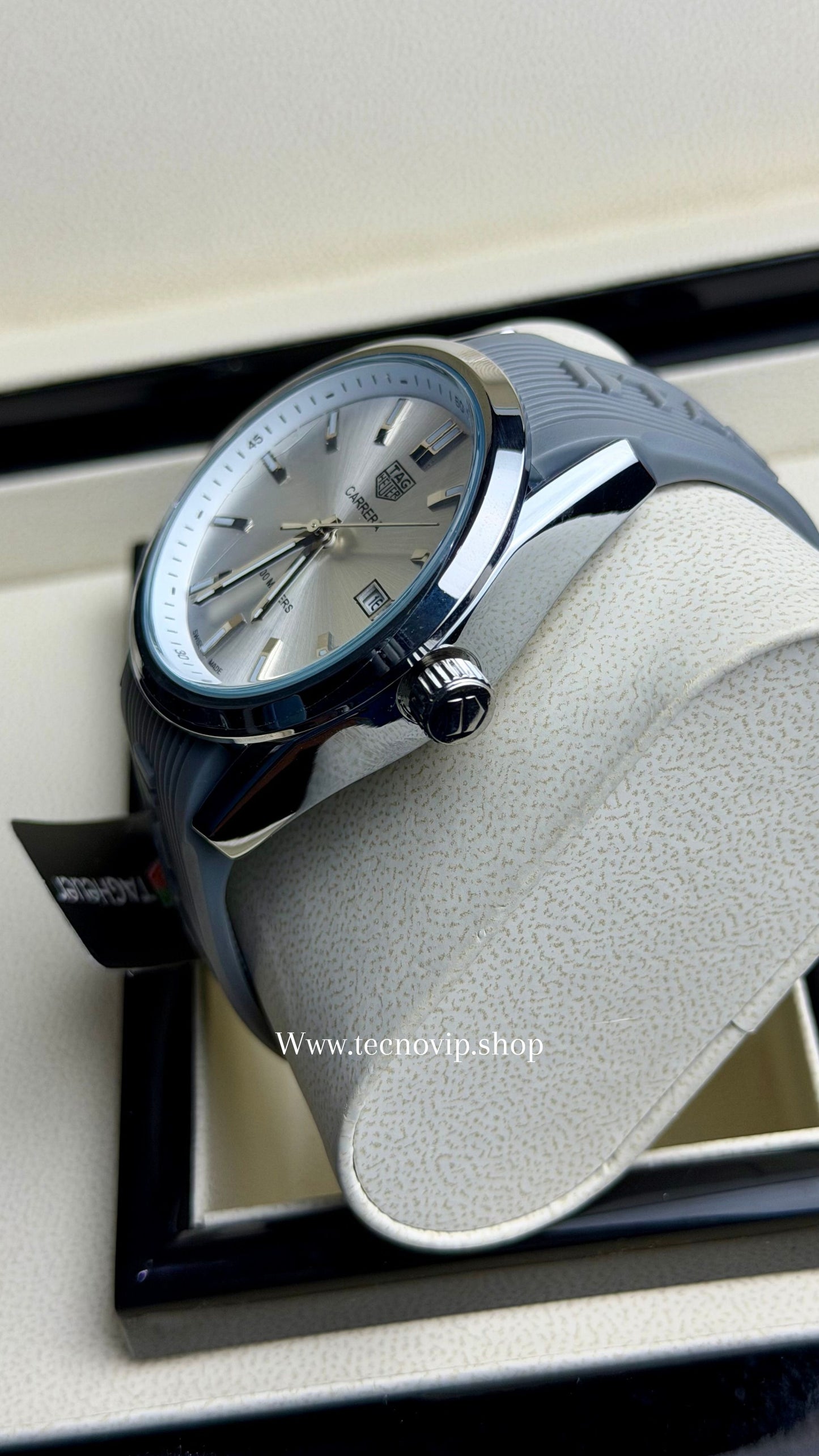 TAG CARRERA SILVER SILICONA