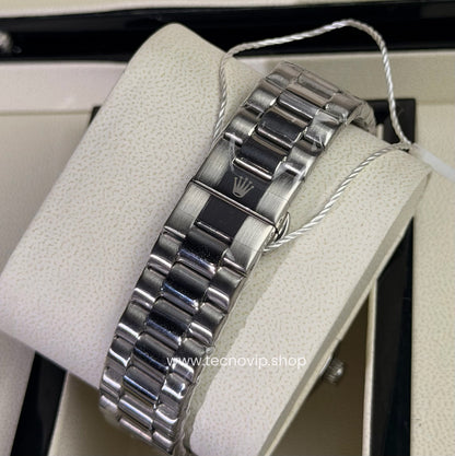 ROLEX DATEJUST SILVER AND BLACK PALMERA SEMIAUTOMÁTICO