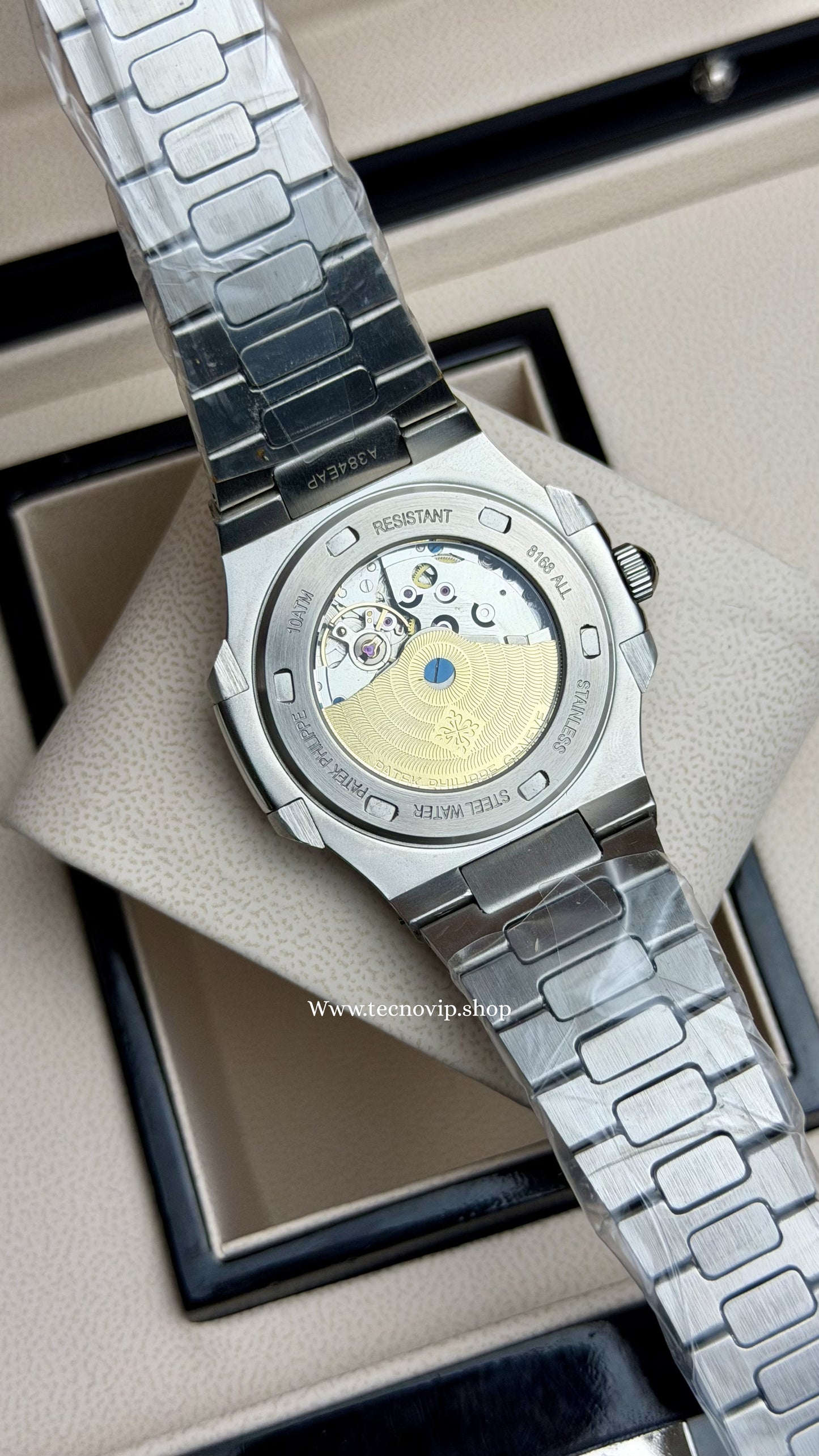 PATEK PHILLIPE SILVER AND BLACK  AAA+ (OPCIÓN A FULL SET)