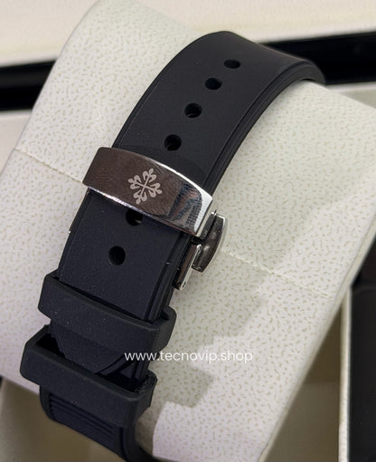PATEK PHILLIPI CRONOGRAF BLACK SILVER  FLEX