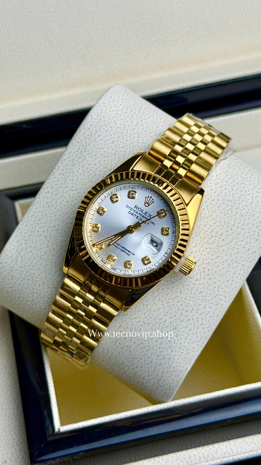 ROLEX PRESIDENCIAL GOLD AND WHITE  (MUJER)