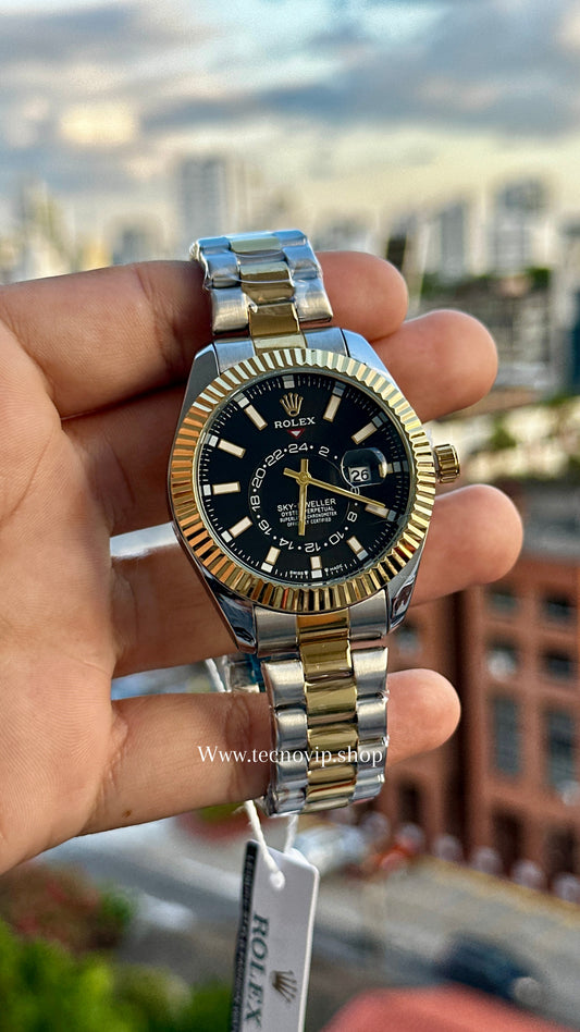 ROLEX SKY DWELLER BLACK COMBINED