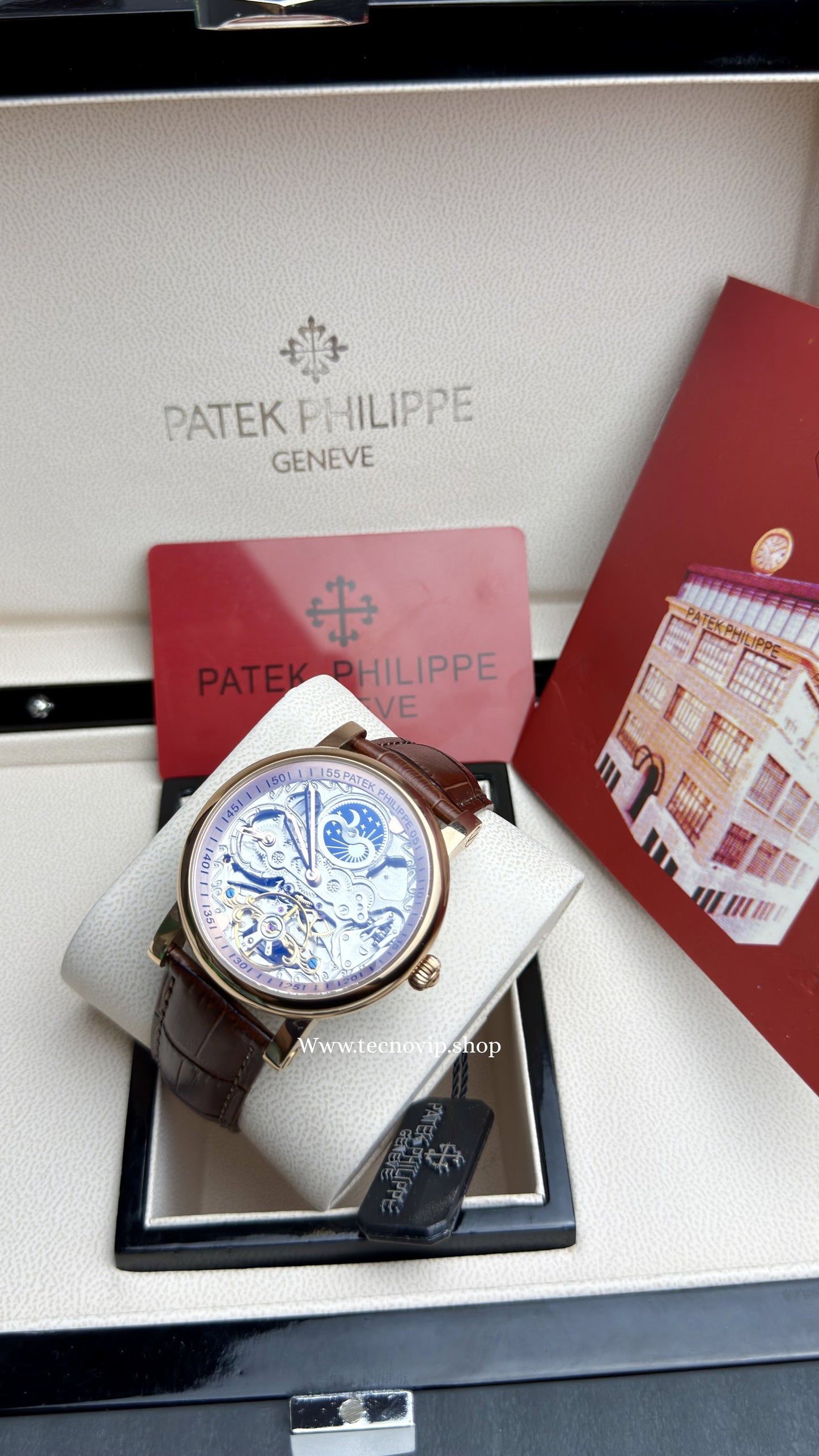 PATEK PHILLIPE SKELETON GOLD  AAA+ (OPCIÓN A FULL SET)