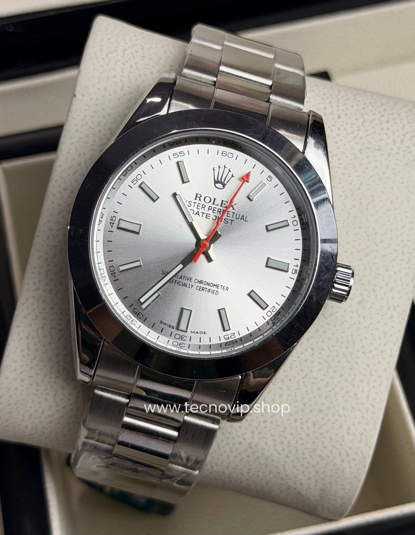 ROLEX MILGAUS SILVER AND WHITE SEMIAUTOMÁTICO