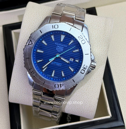 TAG Heuer Aquaracer Professional 200 Silver and Blue Semiautomático