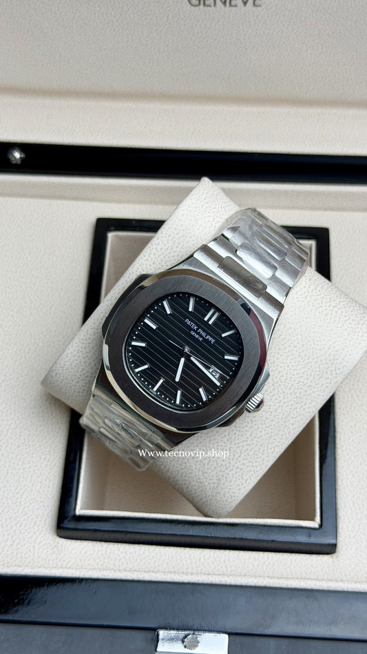 PATEK PHILLIPE SILVER AND BLACK  AAA+ (OPCIÓN A FULL SET)