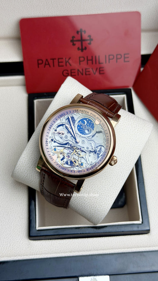 PATEK PHILLIPE SKELETON GOLD  AAA+ (OPCIÓN A FULL SET)