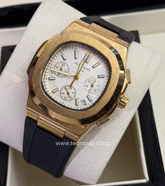 PATEK PHILLIPI CRONOGRAF GOLD SILVER  FLEX