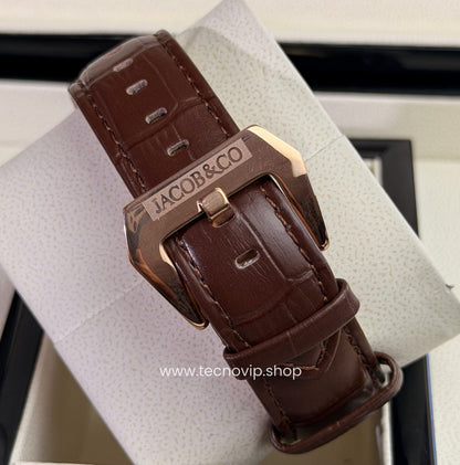 Jacobs and Co Rulete coffe and Rose Gold