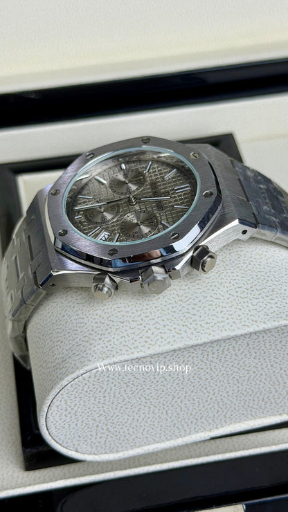 AUDHERMARS PIGUET CRONOGRAF SILVER AND BEIGI AAA+ (OPCIÓN A FULL SET)