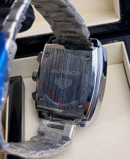 TAG Heuer Monaco Chronograph x Gulf Silver and Black