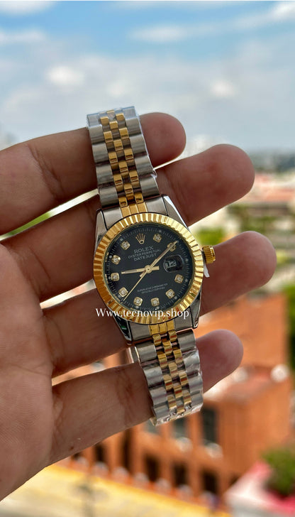 ROLEX PRESIDENCIAL BLACK COMBINADO   (MUJER)