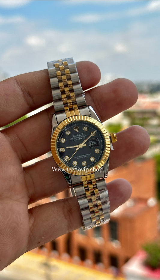 ROLEX PRESIDENCIAL BLACK COMBINADO   (MUJER)