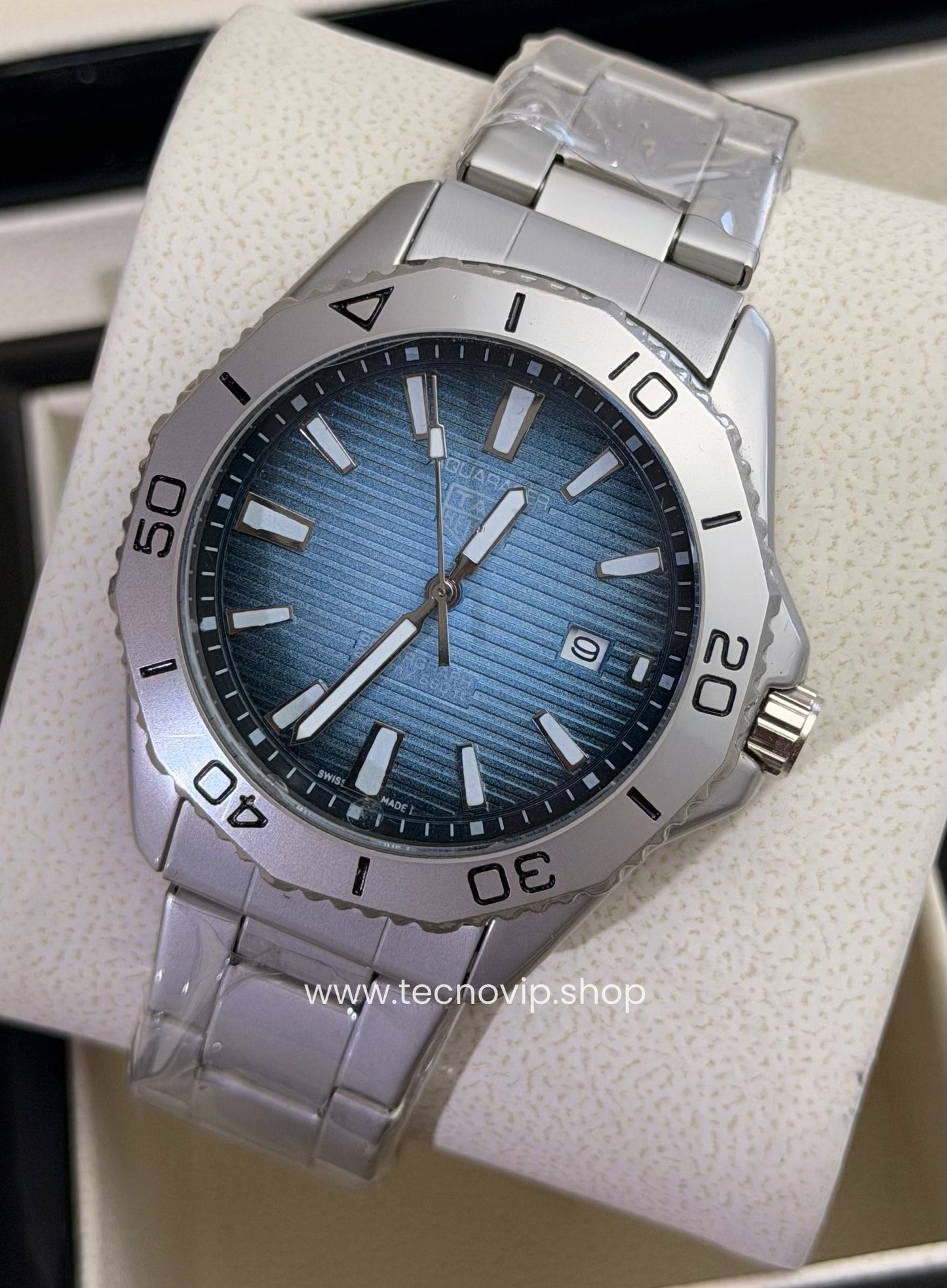 TAG Heuer Aquaracer Professional 200 Titanium SkyBlue degraded Semiautomático