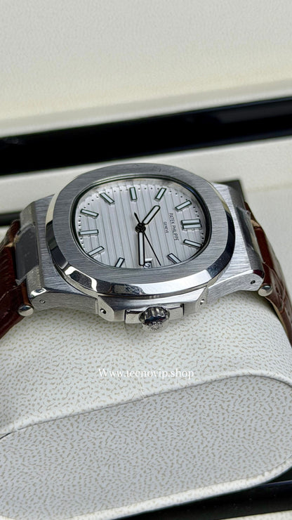 PATEK PHILLIPE NAUTILUS  MARRÓN AND WHITE AAA+ (OPCIÓN A FULL SET)