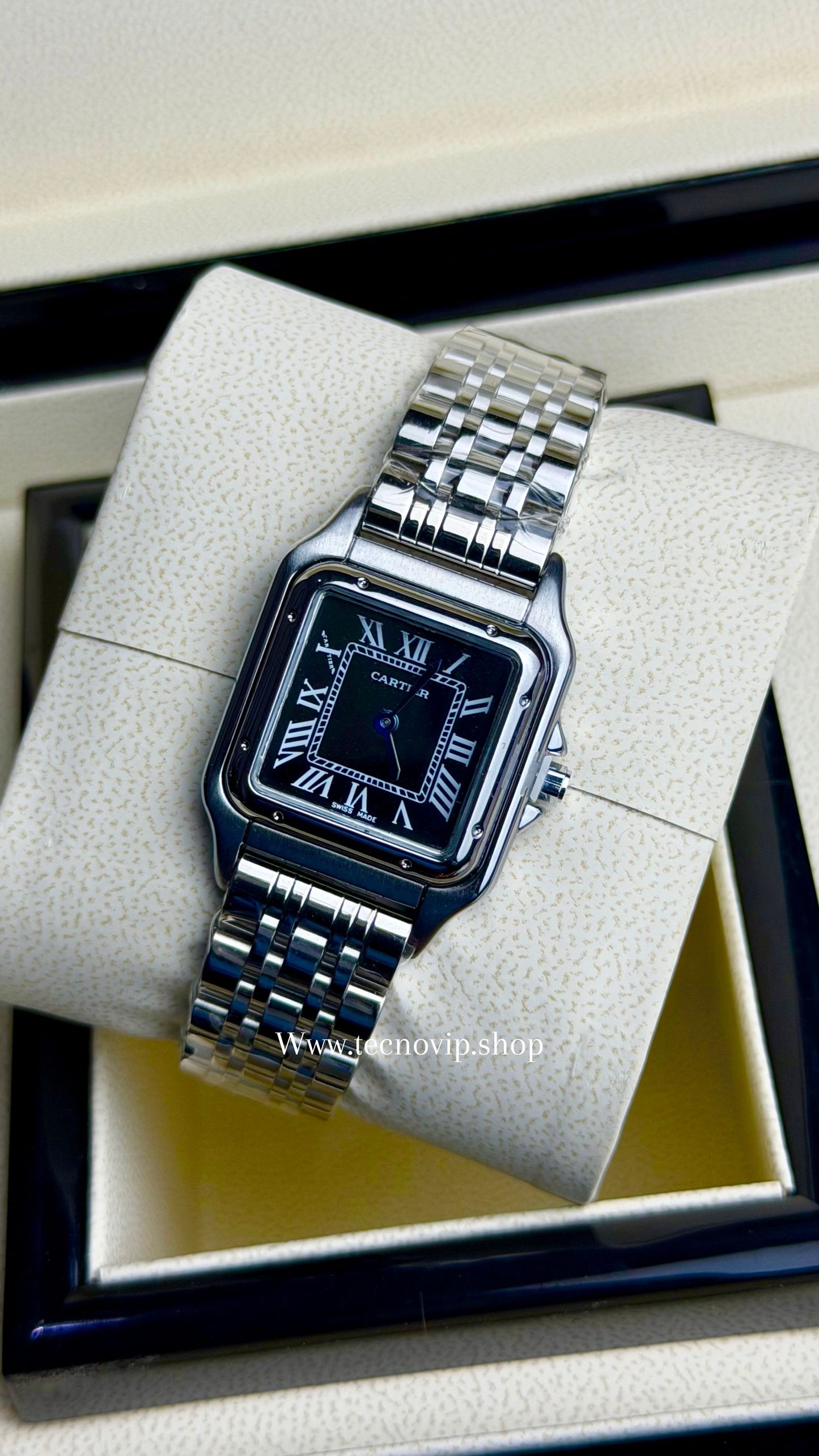 CARTIER SILVER AND BLACK (MUJER)