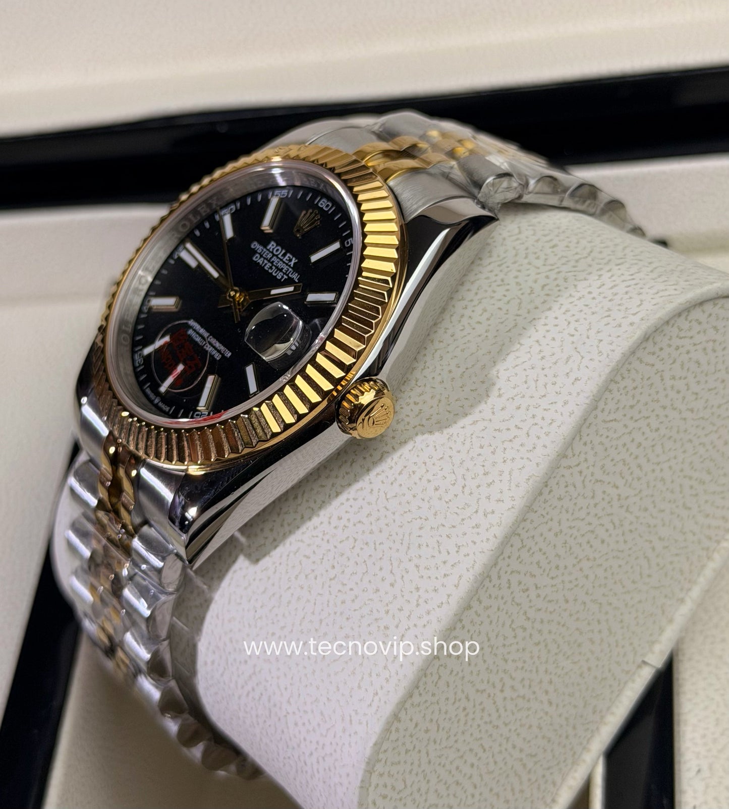 ROLEX DATEJUST BLACK COMBINED AAA+ (OPCIÓN A FULL SET)