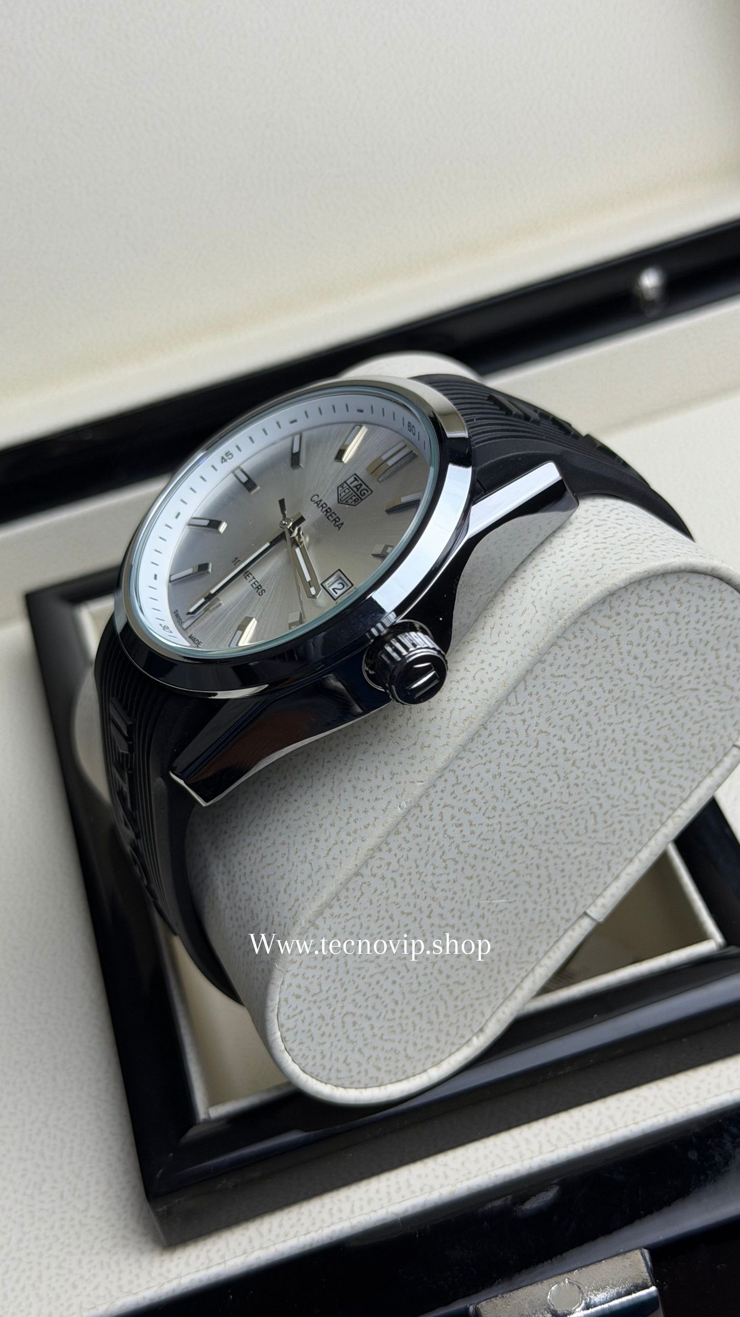 TAG CARRERA BLACK SILICONA