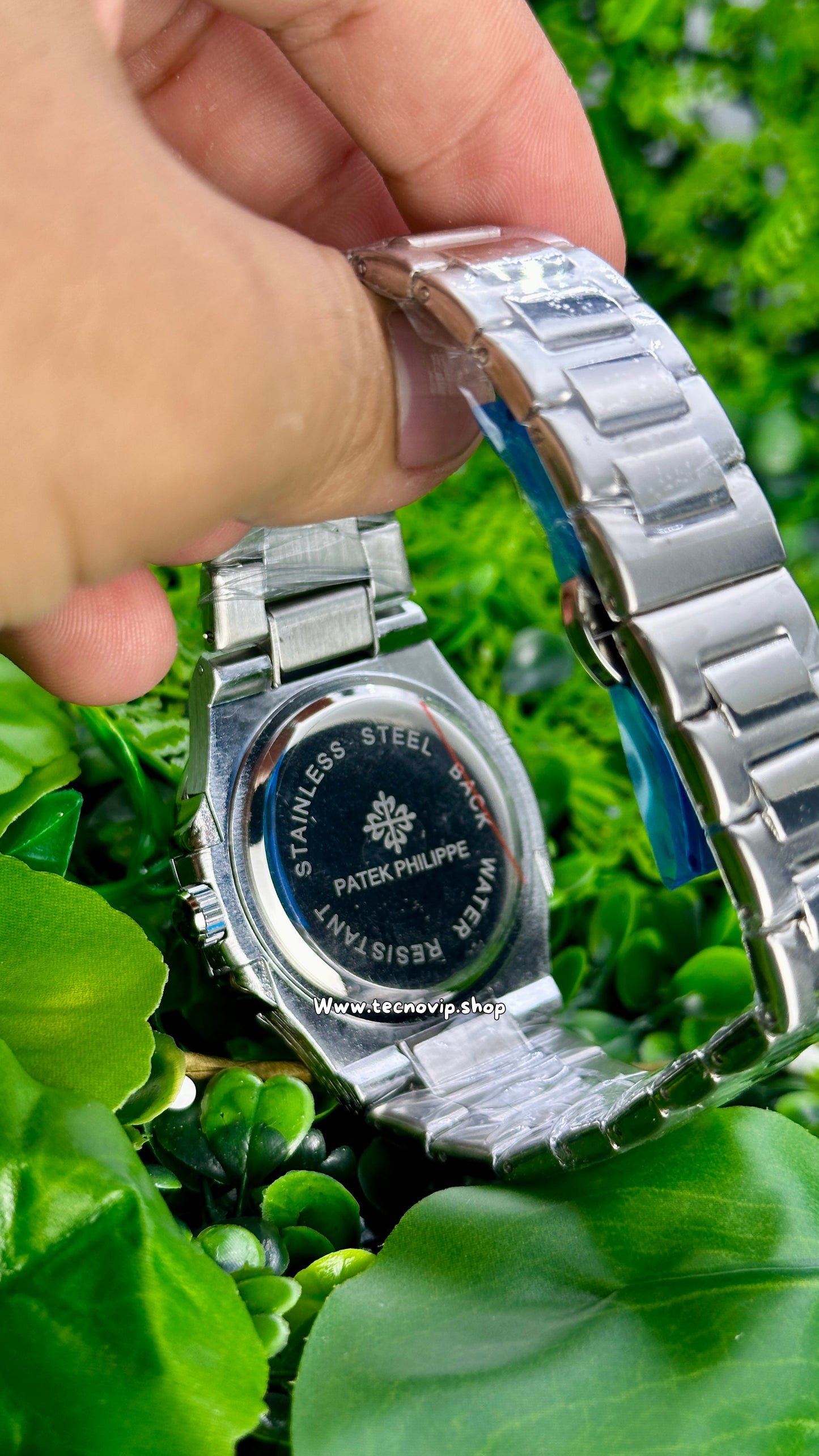 PATEK PHILIPPE NAUTILUS SILVER AND WHITE