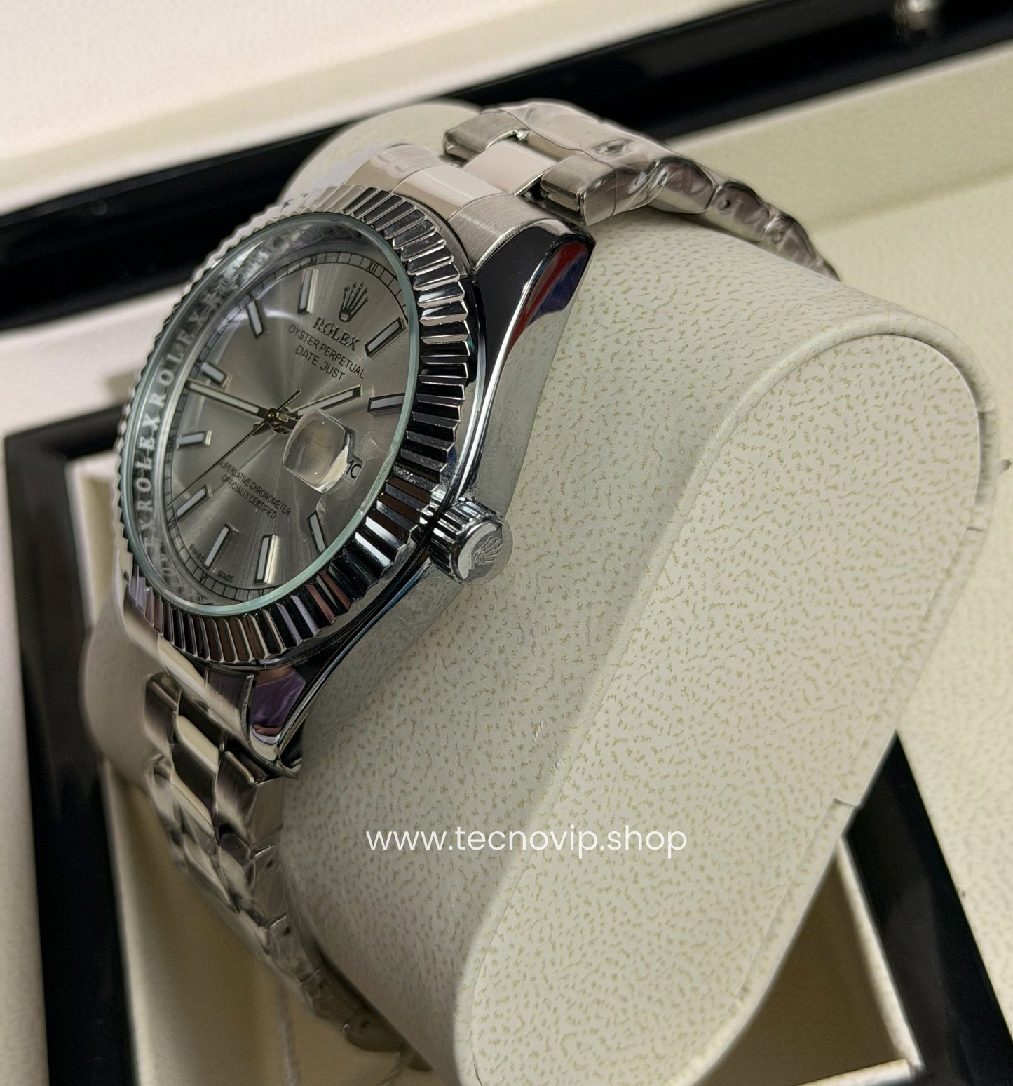 ROLEX DATEJUST SILVER AND WHITE SEMIAUTOMÁTICO