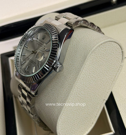 ROLEX DATEJUST SILVER AND WHITE SEMIAUTOMÁTICO