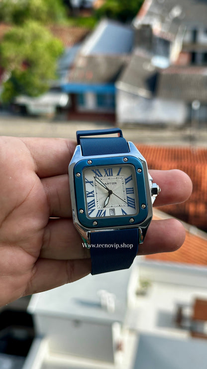 CARTIER SANTOS BLUE WHITE