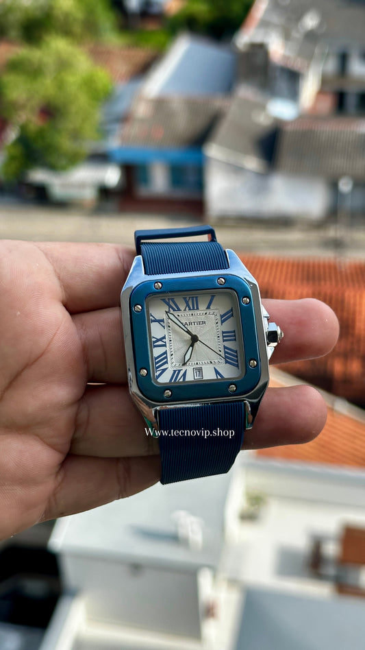 CARTIER SANTOS BLUE WHITE