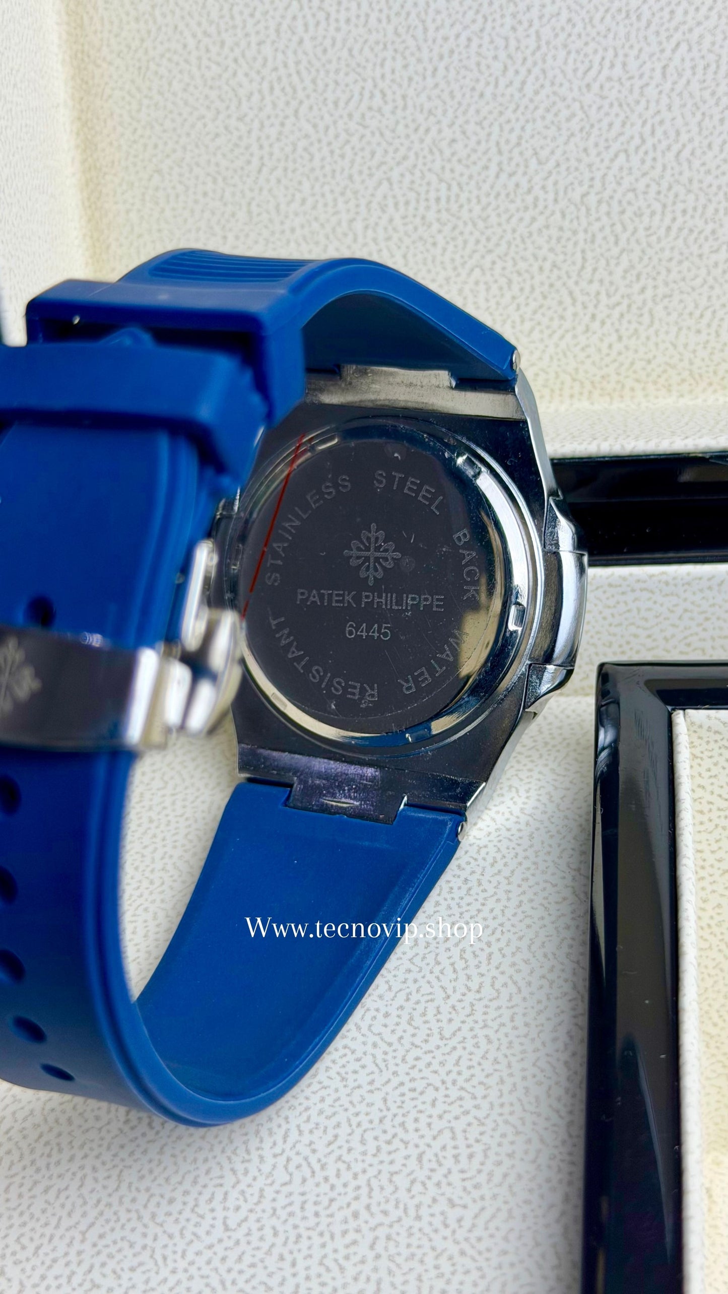 PATEK PHILLIPI CRONOGRAF BLUE SILVER  FLEX