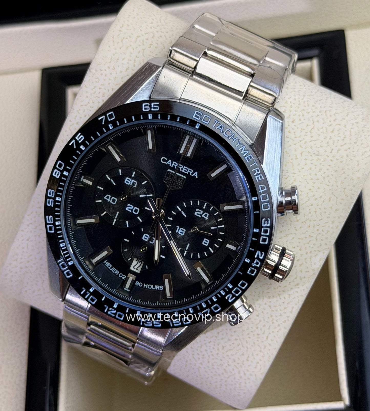 TAG Heuer Carrera Sport Chronograph Silver and Black
