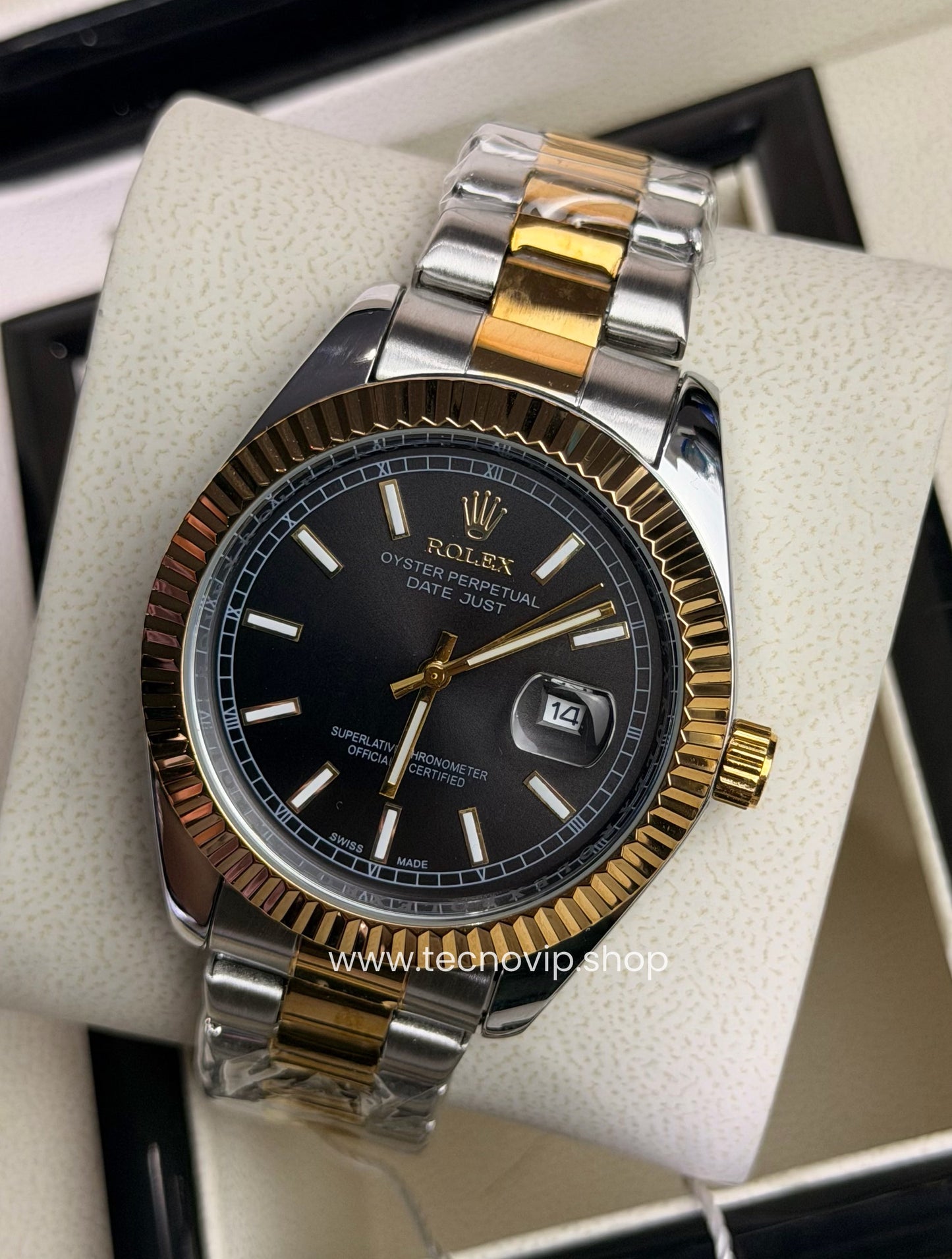 ROLEX DATEJUST BLACK COMBINED SEMIAUTOMÁTICO