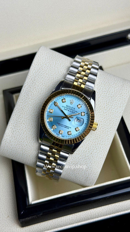 ROLEX PRESIDENCIAL SKYBLUE COMBINADO  (MUJER)
