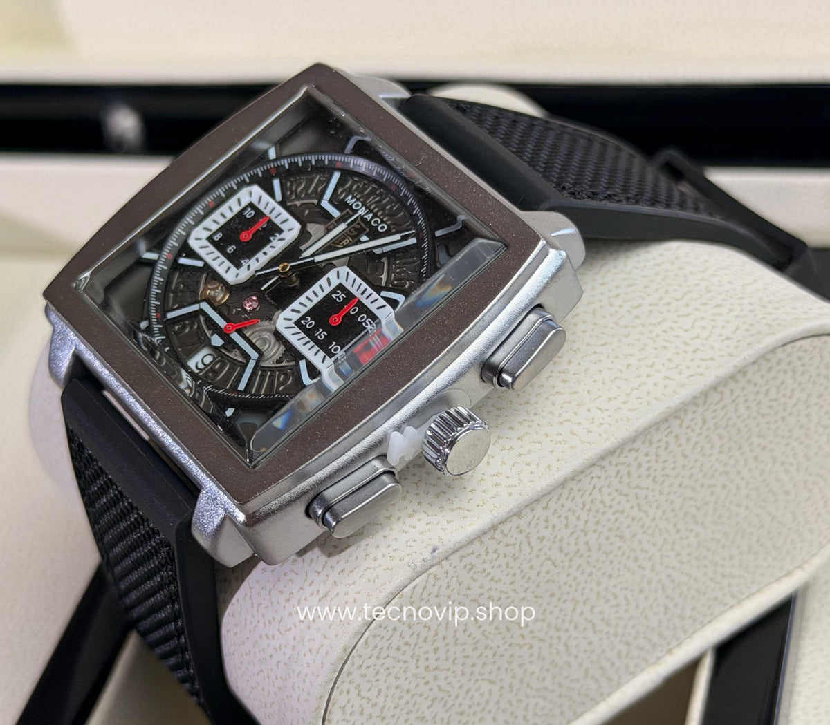 TAG Heuer Monaco Cronógrafo Esqueleto Black Silver