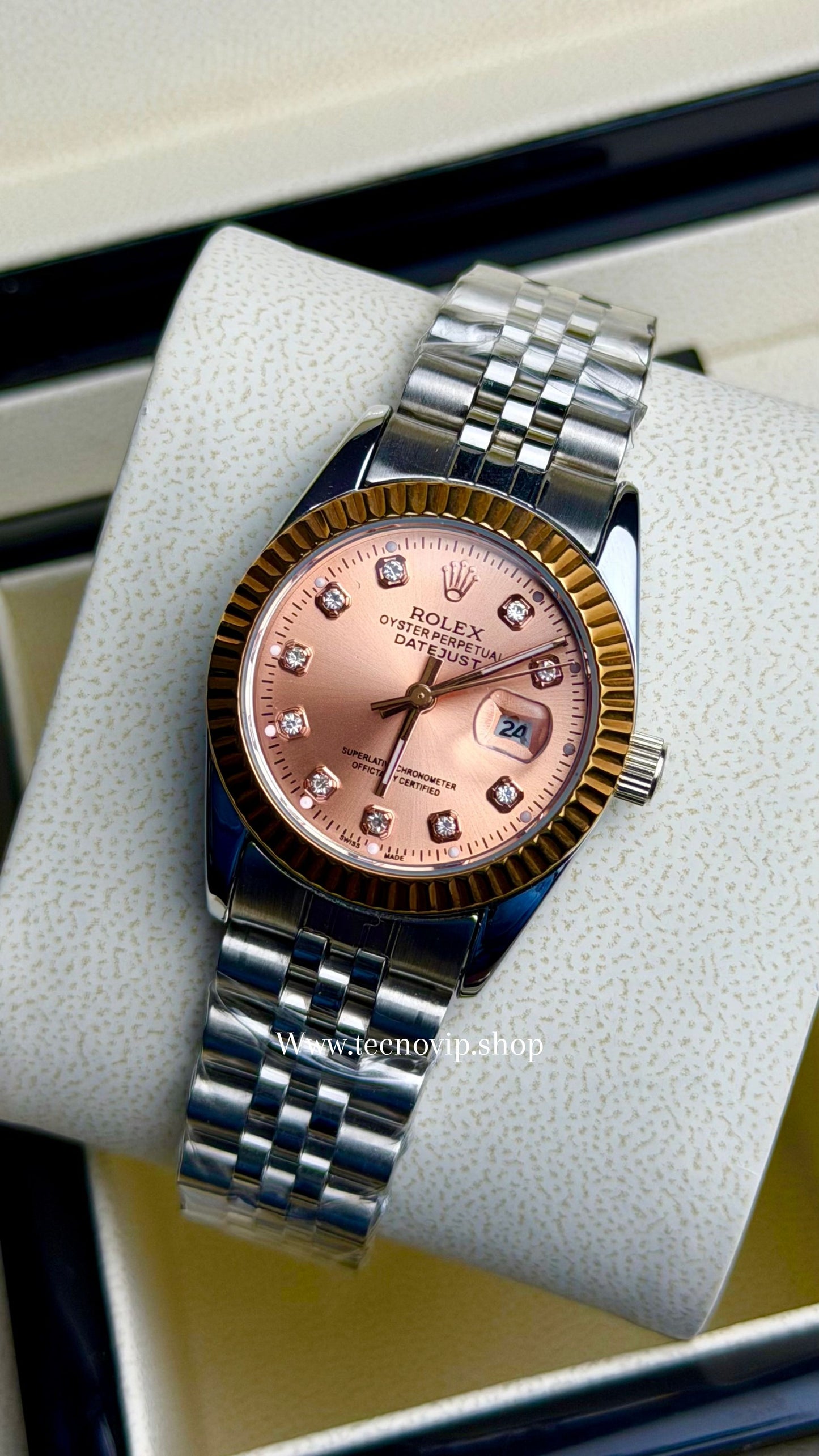 ROLEX PRESIDENCIAL SILVER AND GOLD ROSE   (MUJER)