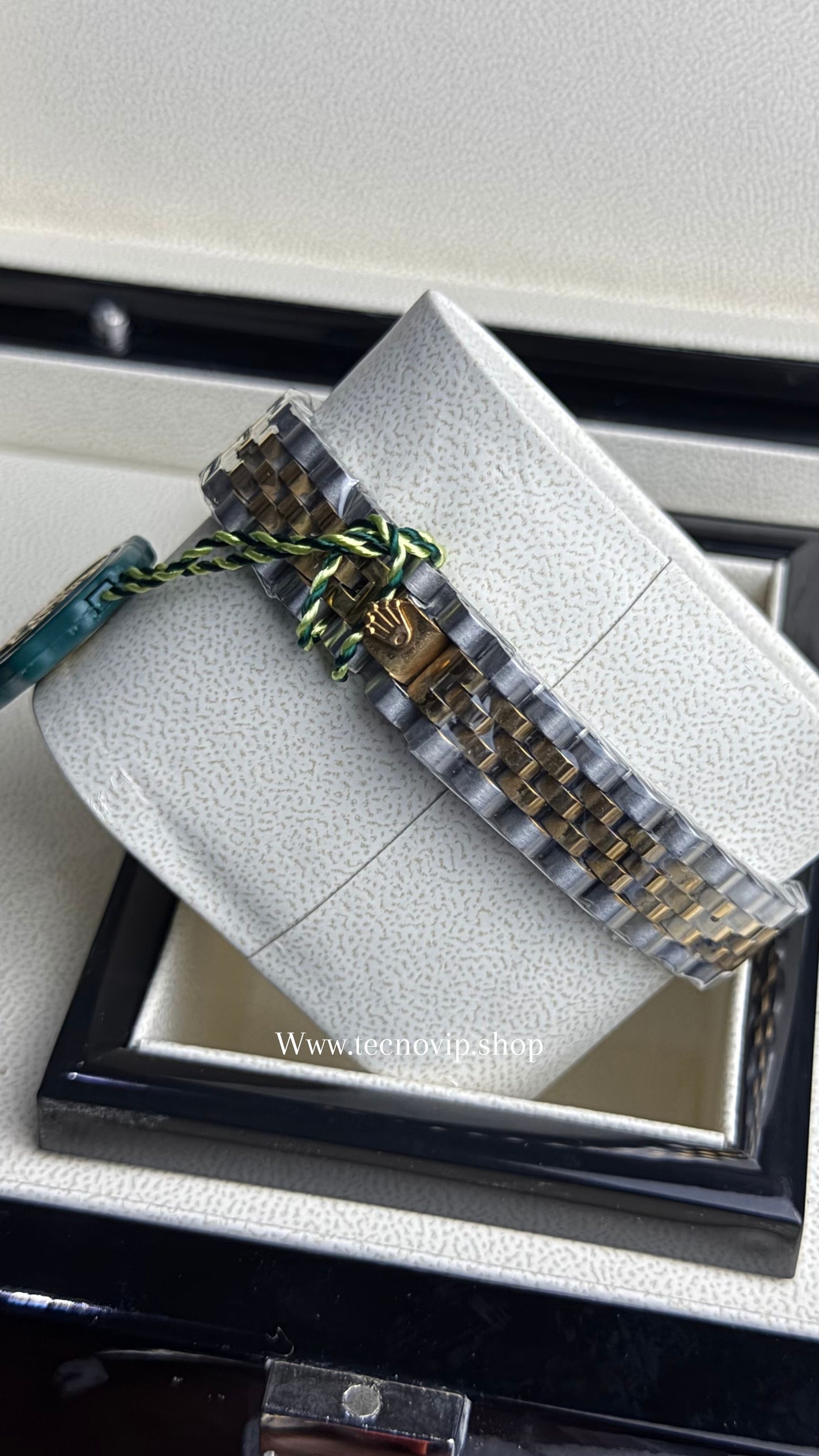 ROLEX PRESIDENCIAL BLUE COMBIBADO ESTRIADO (MUJER)