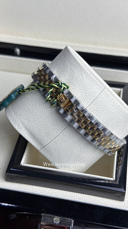 ROLEX PRESIDENCIAL BLUE COMBIBADO ESTRIADO (MUJER)