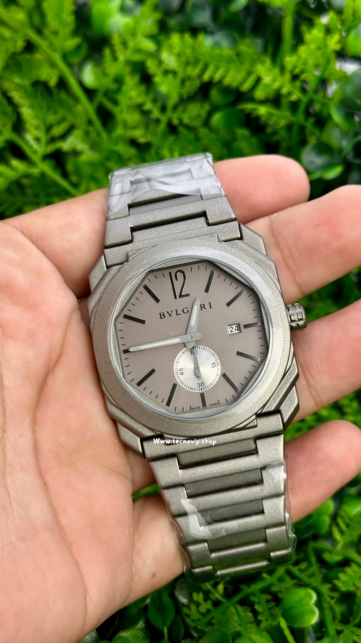 BVLGARI SILVER CRONOGRAF WHITE
